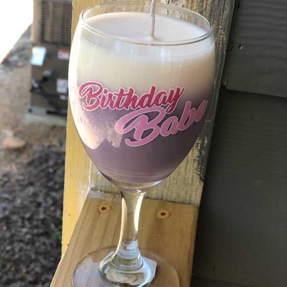 Hand Poured Birthday Babe Layered Soy Candle - Picture 5 of 5